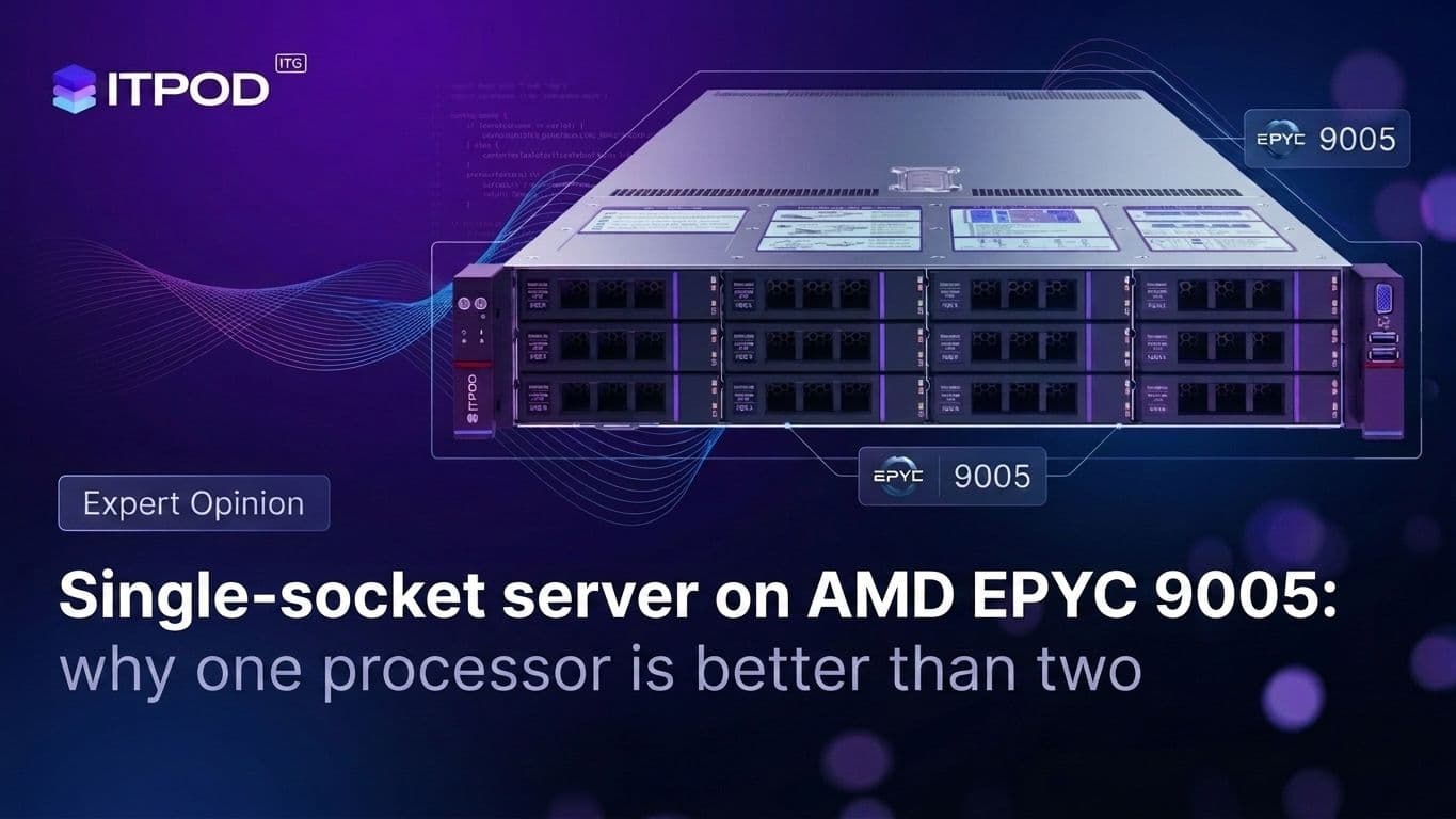 Single-Socket Server Based on the AMD EPYC 9005: Why One Processor Is Better Than Two